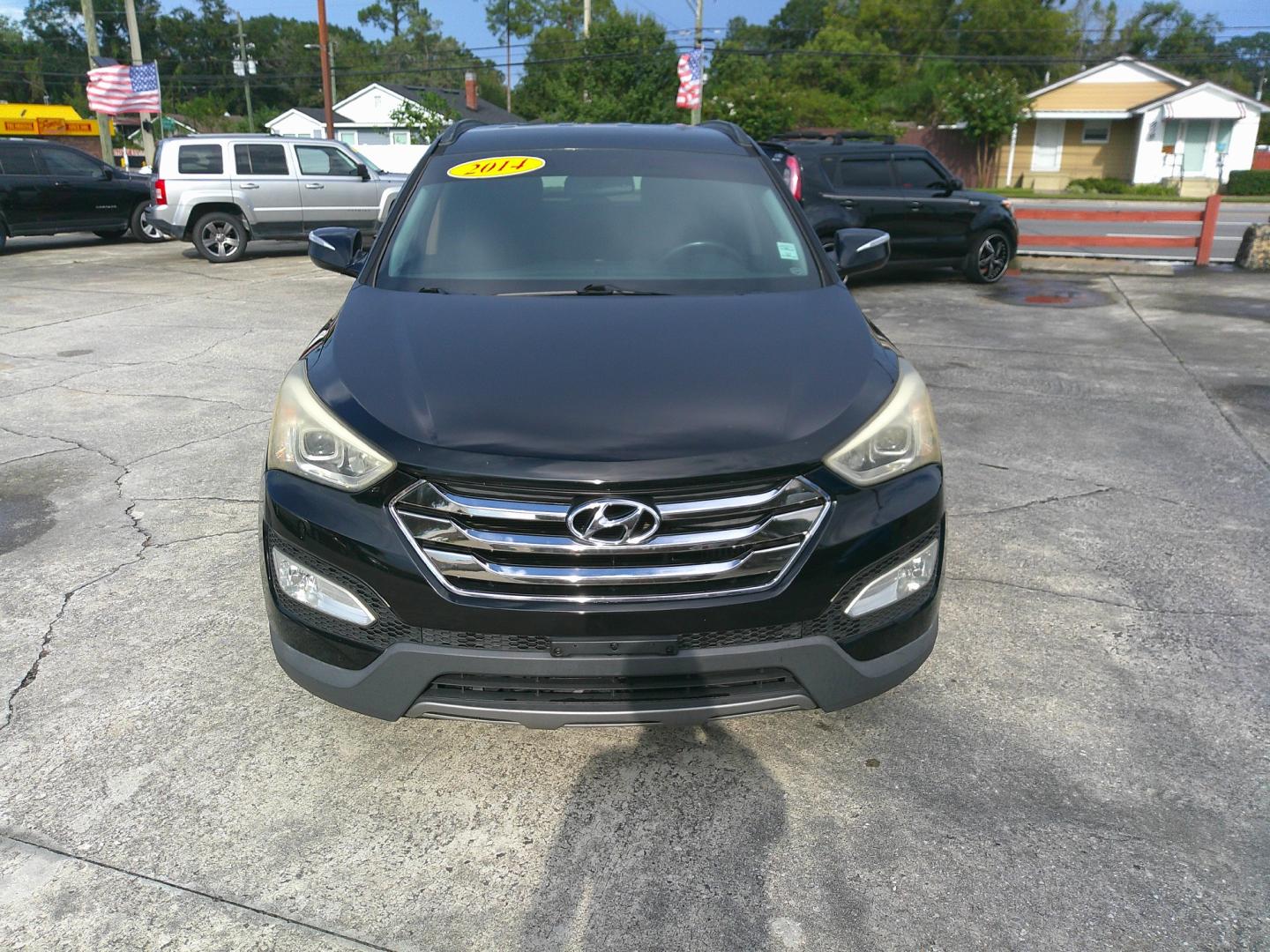 2014 BLACK HYUNDAI SANTA FE SPORT 2.0T (5XYZU3LA6EG) , located at 1200 Cassat Avenue, Jacksonville, FL, 32205, (904) 695-1885, 30.302404, -81.731033 - Photo#1